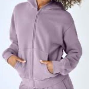 Aritzia TNA cozy AF fleece zip-up hoodie ❗️Price negotiable, send offers❗️